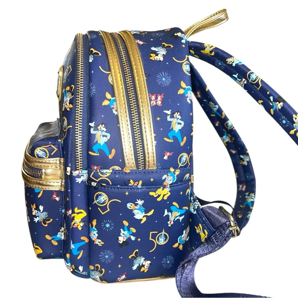 Loungefly Disney Parks WDW‎ 50th Anniversary Mickey & Friends Mini Backpack
